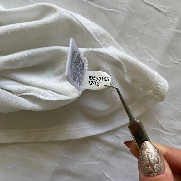 🫶🏼 Express Wild Love Sequin Flowy Tunic Tank Top White Sheer Back Pastel XS - Picture 11 of 16